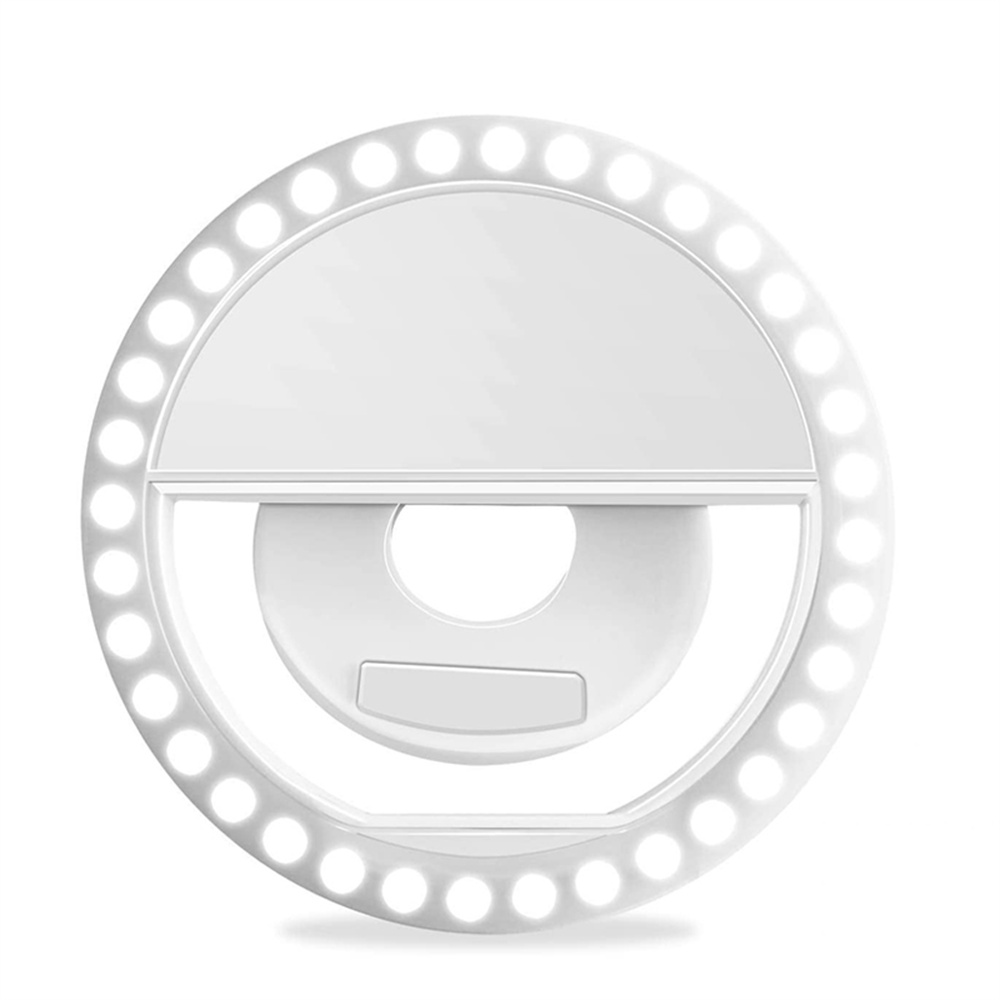 Quality Photography Lighting - USB-Aufladbare LED-Selfie-Ringlampe Tragbares Aufhellungslicht Universelle Telefon-Ringlampe