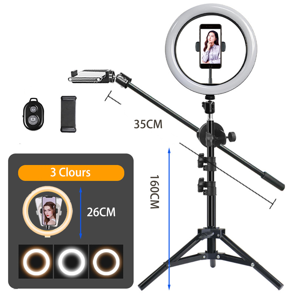 Photography Lighting Circle - 26CM LED-Videoringlicht für Fotografie, Kreisförmige Beleuchtung