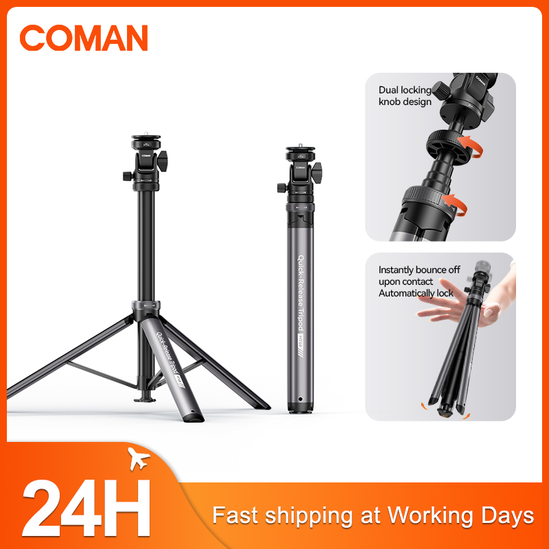 Photography Lighting Mount - COMAN MT68 One Click Pop-up-Schnellverschluss-Lichtständer für