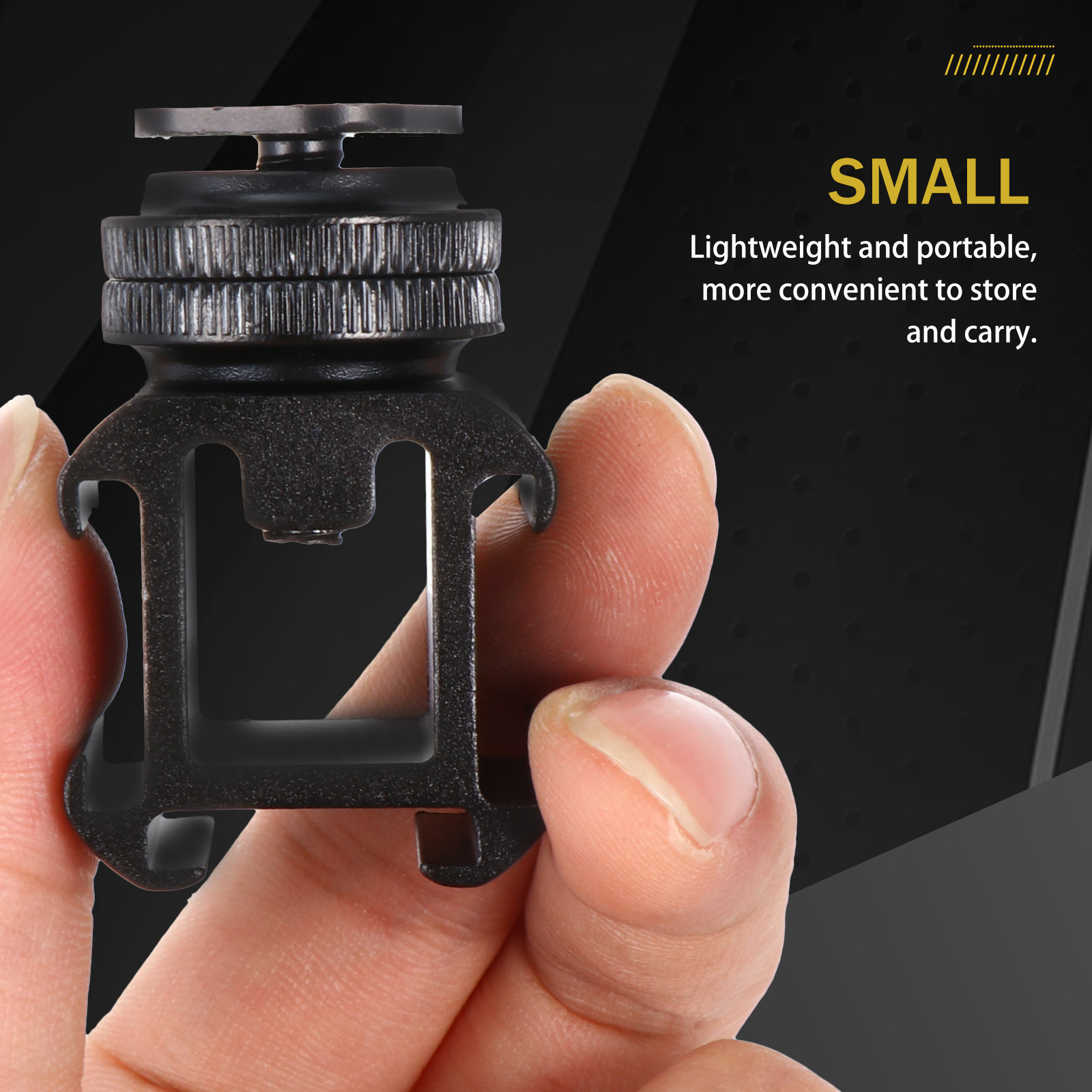 Photography Lighting Mount - 2 Sets Blitzschuh-Basis aus Aluminiumlegierung, Kamera-Montageadapter,