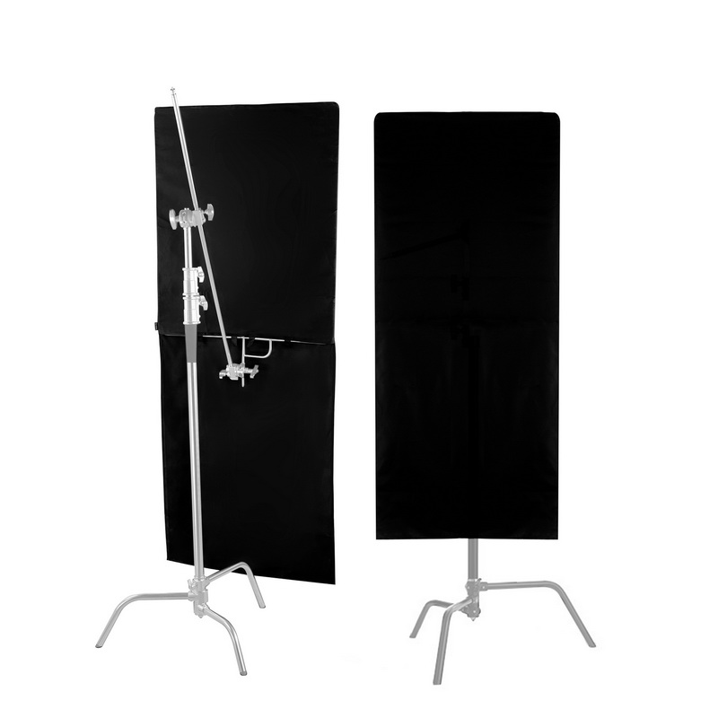 Beauty Dish 55Cm - Selens Floppy-Flaggen-Abdeckstoff 75x90cm, erweiterbar auf 75x188cm,