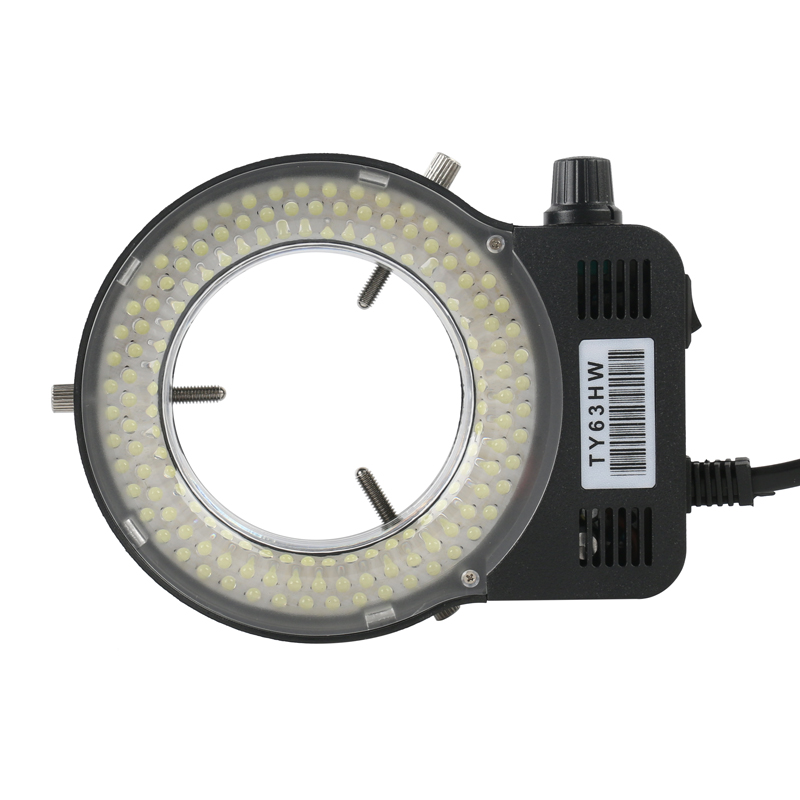Photography Lighting Circle - Einstellbare 144-LED-Ringlichtlampe für Industrie-Stereomikroskope, Videokameras und