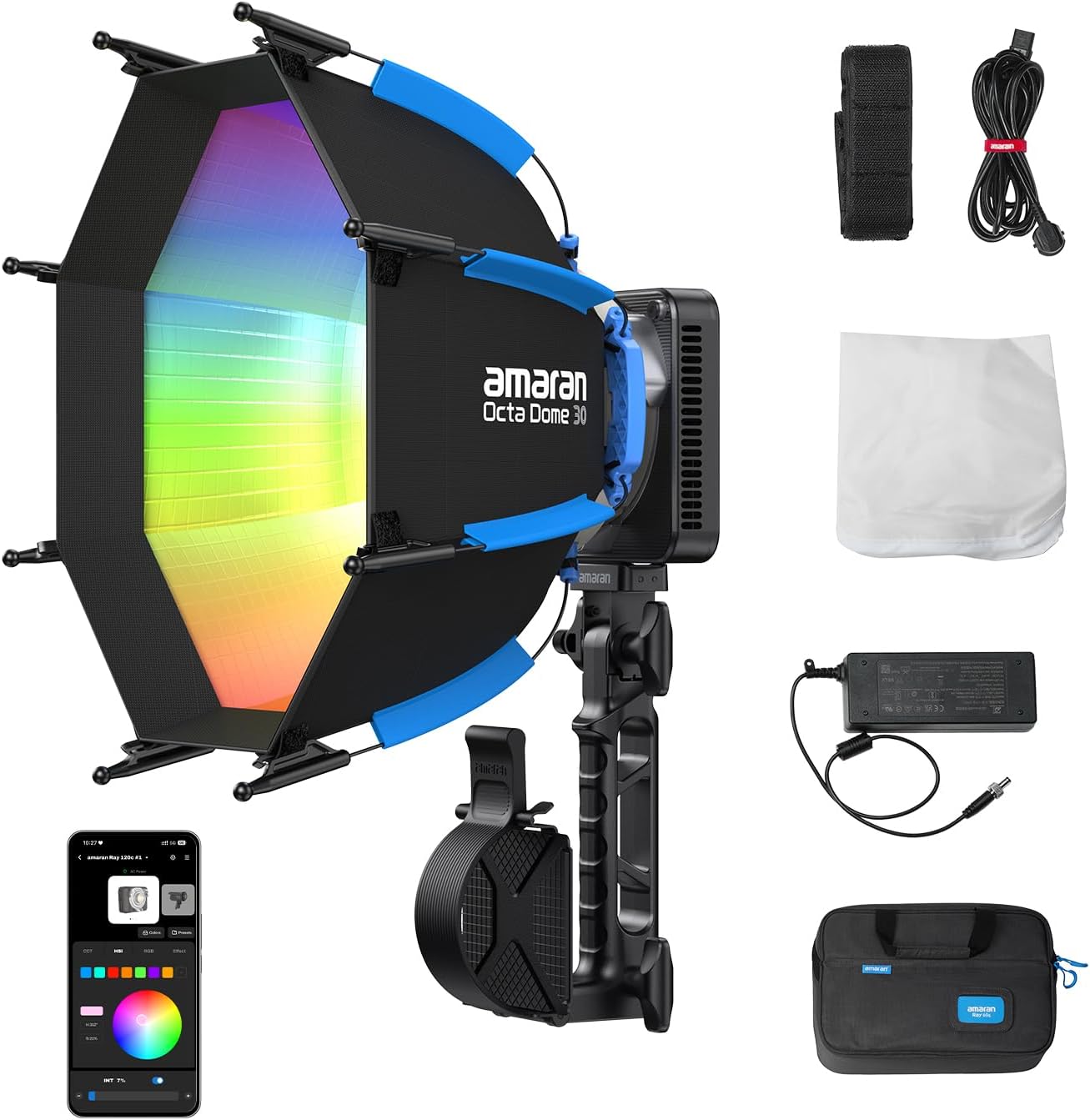 Photography Lighting Mount - 120W RGB LED-Videolicht, tragbare Studiobeleuchtung mit