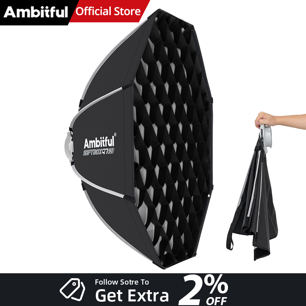 Photography Lighting Mount - AMBITFUL Q7II 55/65/90cm Bowens Mount Oktagonale