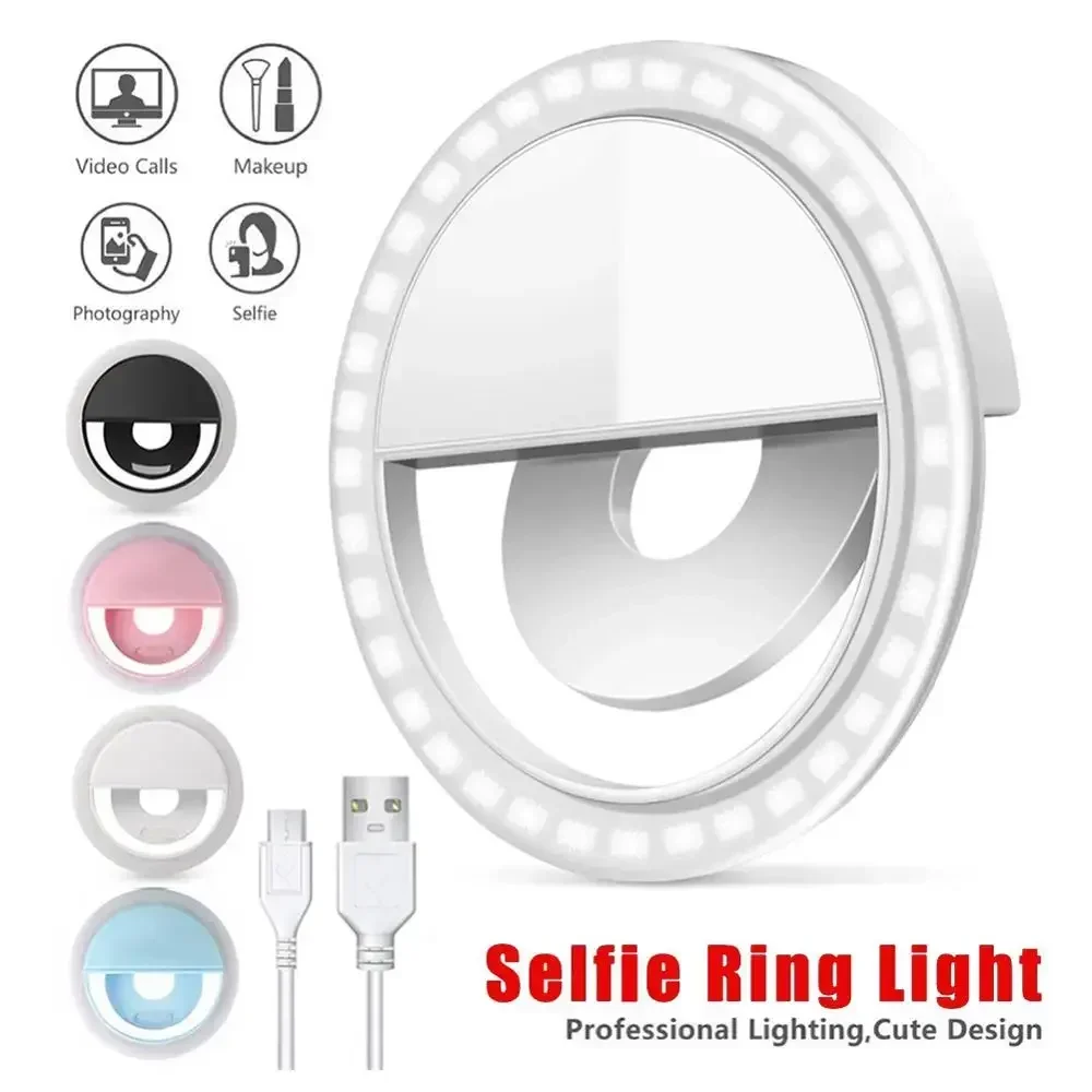 Photography Lighting Effects - LED Selfie Ring Licht Handy Clip-On