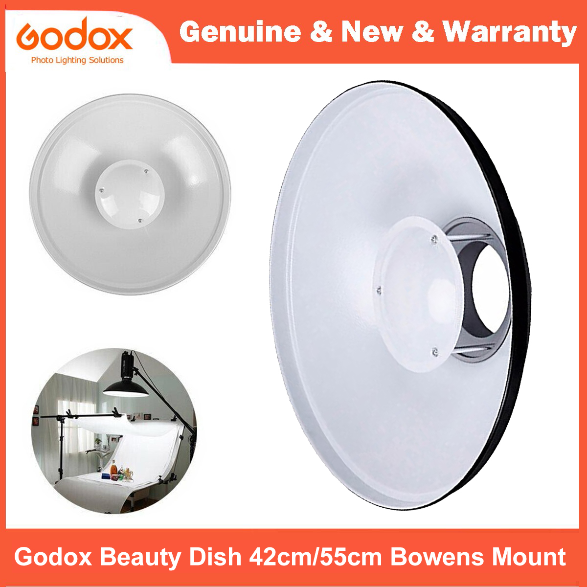Beauty Dish 55Cm - Godox BDR-W Beauty Dish 42cm 16