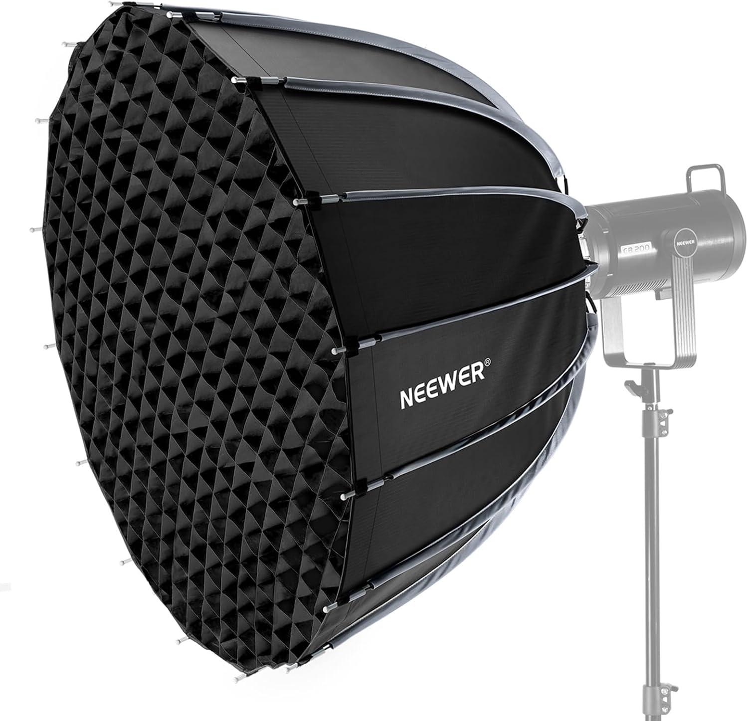 Photography Lighting Mount - Parabolische Softbox mit Bowens-Anschluss, 35,4-Zoll-Softbox-Kit mit
