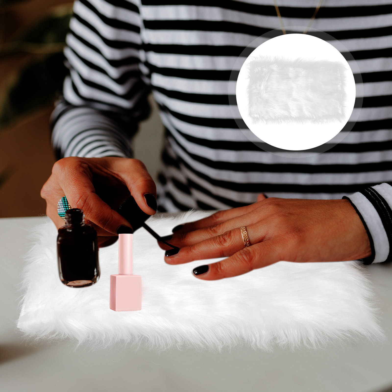 Photography Lighting For Jewelry - Kleiner Produktfotobehintergrund aus Acryl-Polyester-Material für Nagelkunst,