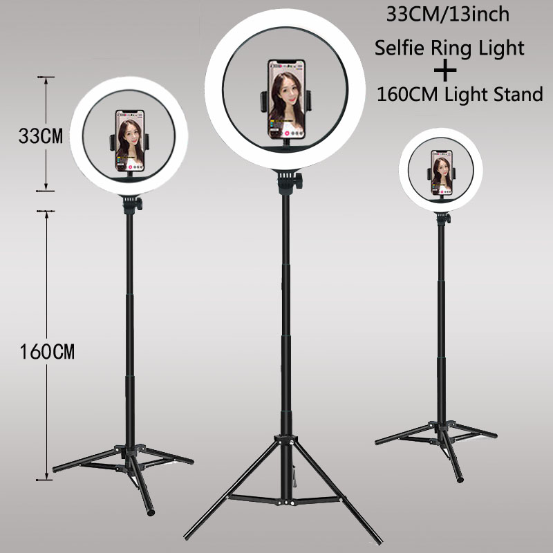 Photography Lighting Circle - 26 33 cm Videoleuchten, dimmbares Licht,