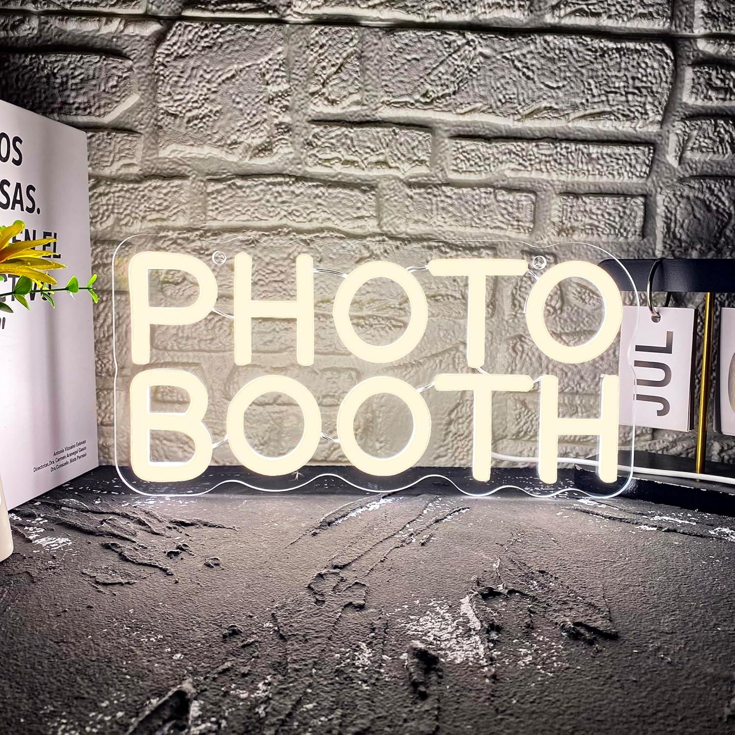 Photography Lighting Wedding Reception - Fotobox-Neonschild Dimmbares LED-Neonschild für Fotografie, Schlafzimmer,