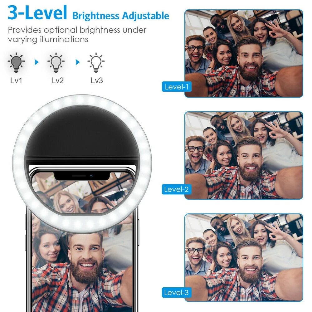USB-Aufladbare LED-Selfie-Ring – Quality Photography Lighting Bewertung und Preis