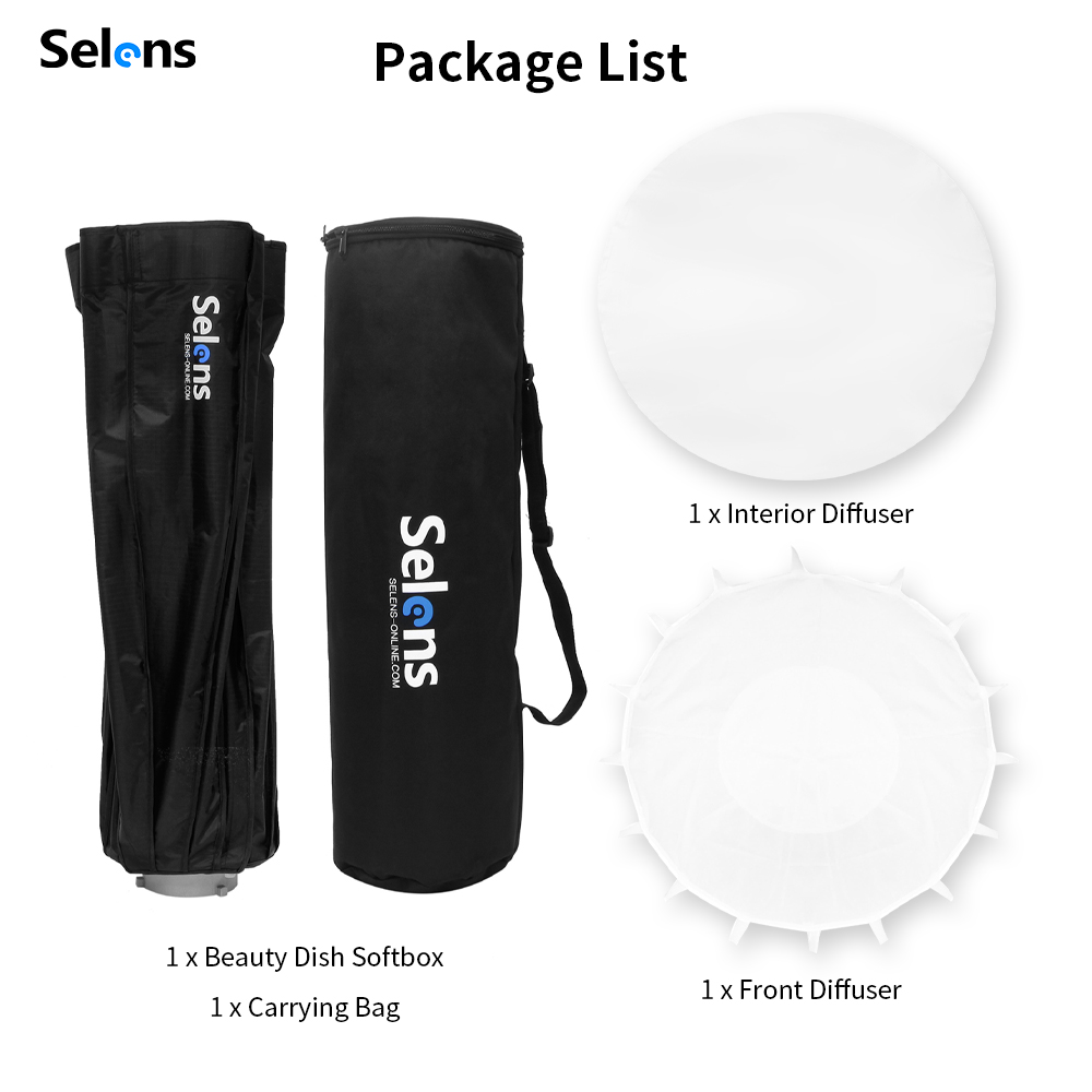 Selens 85cm Regenschirm Radar  – Beauty Dish 55Cm Bewertung und Preis