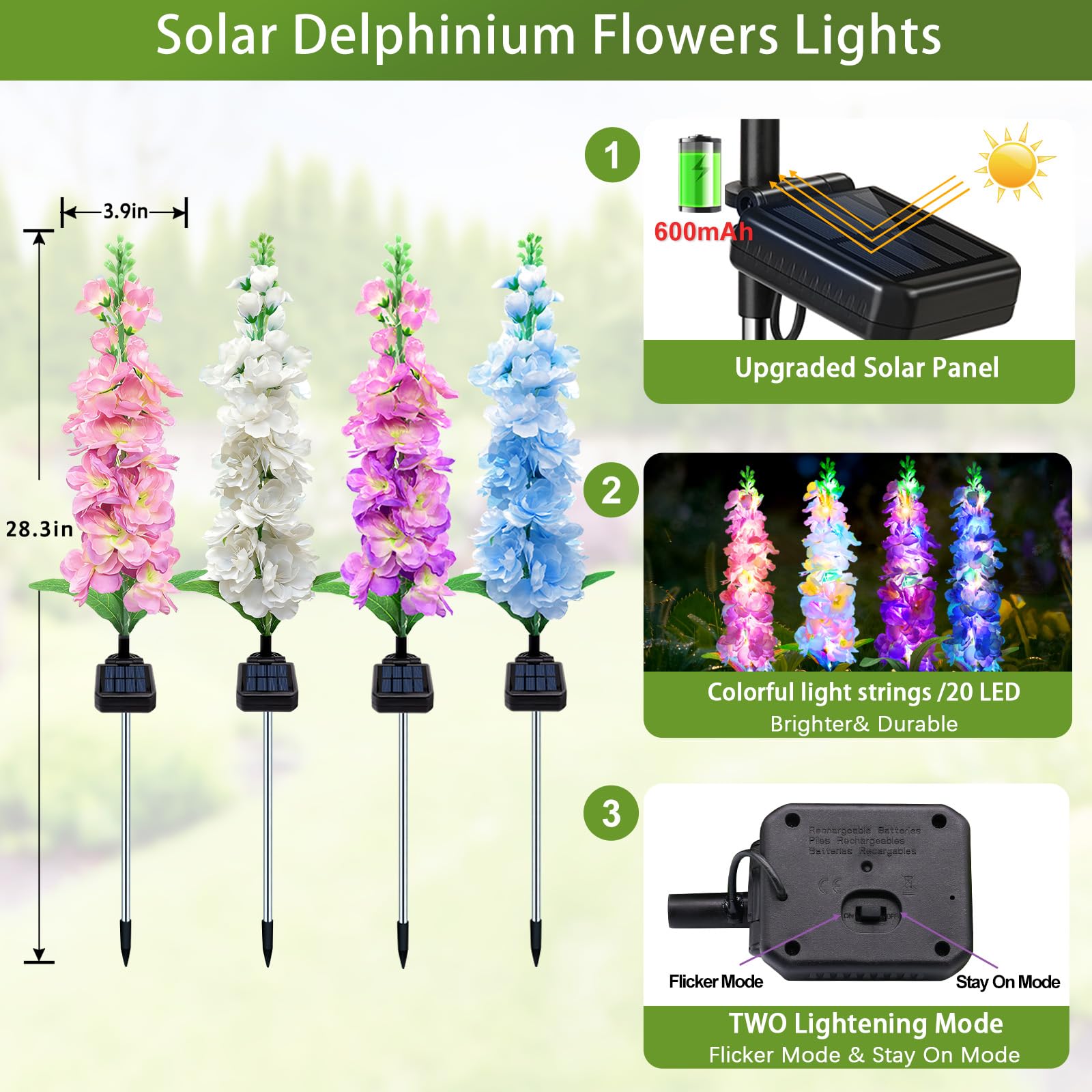 Solar-Gartenleuchten, Solar-De – Flower Photography Led Lighting Pack Bewertung und Preis
