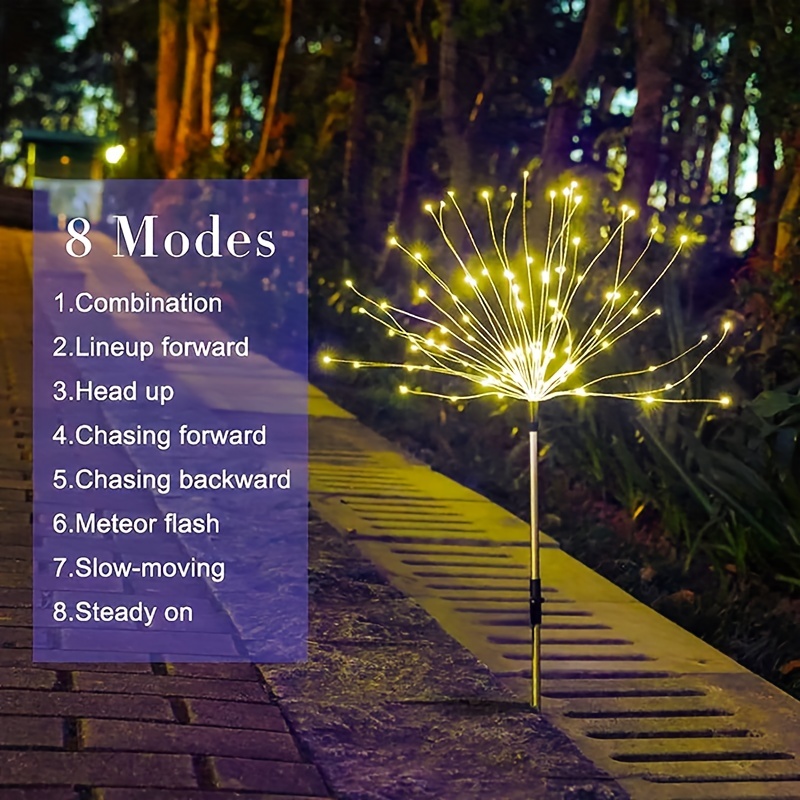 1 Packung Solar-Feuerwerk-Rase – Flower Photography Led Lighting Pack Bewertung und Preis