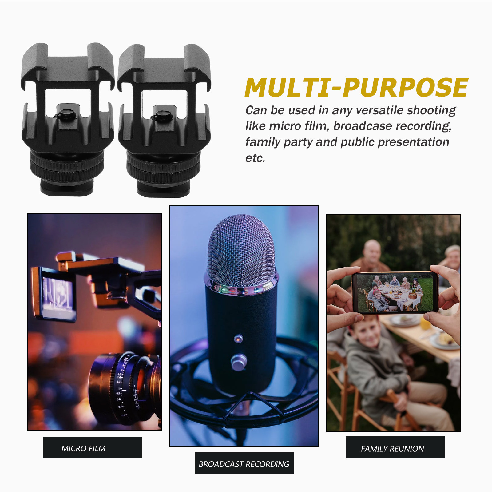 2 Sets Blitzschuh-Basis aus Al – Photography Lighting Mount Bewertung und Preis
