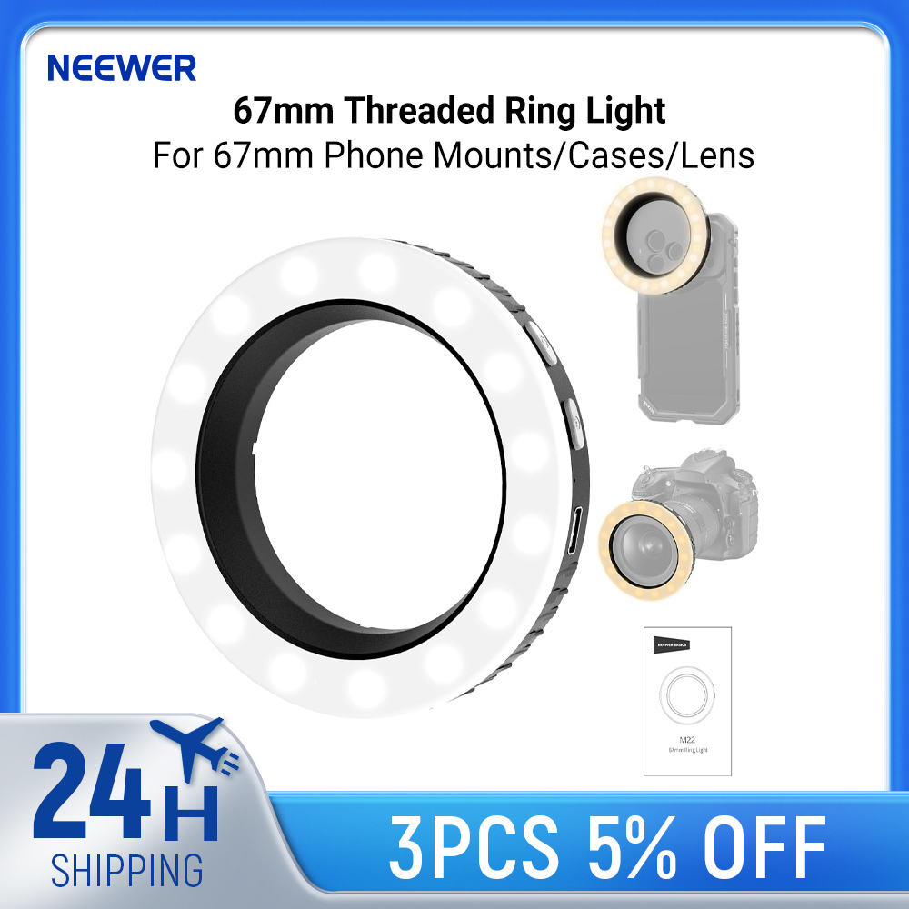 NEEWER Basics 67mm Ringlicht m – Photography Lighting Circle Bewertung und Preis