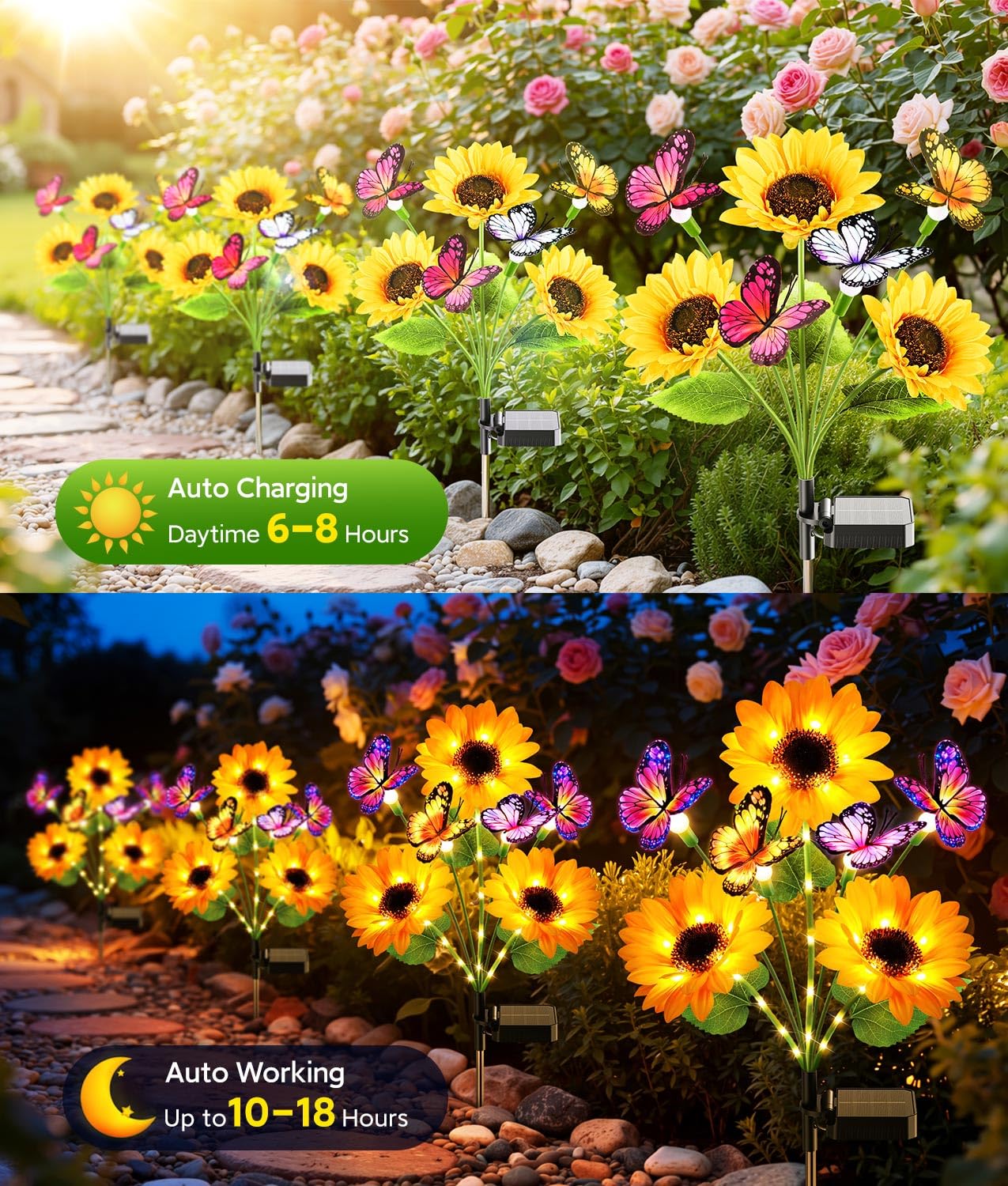 Solar-Gartenleuchten für Außen – Flower Photography Led Lighting Pack Bewertung und Preis