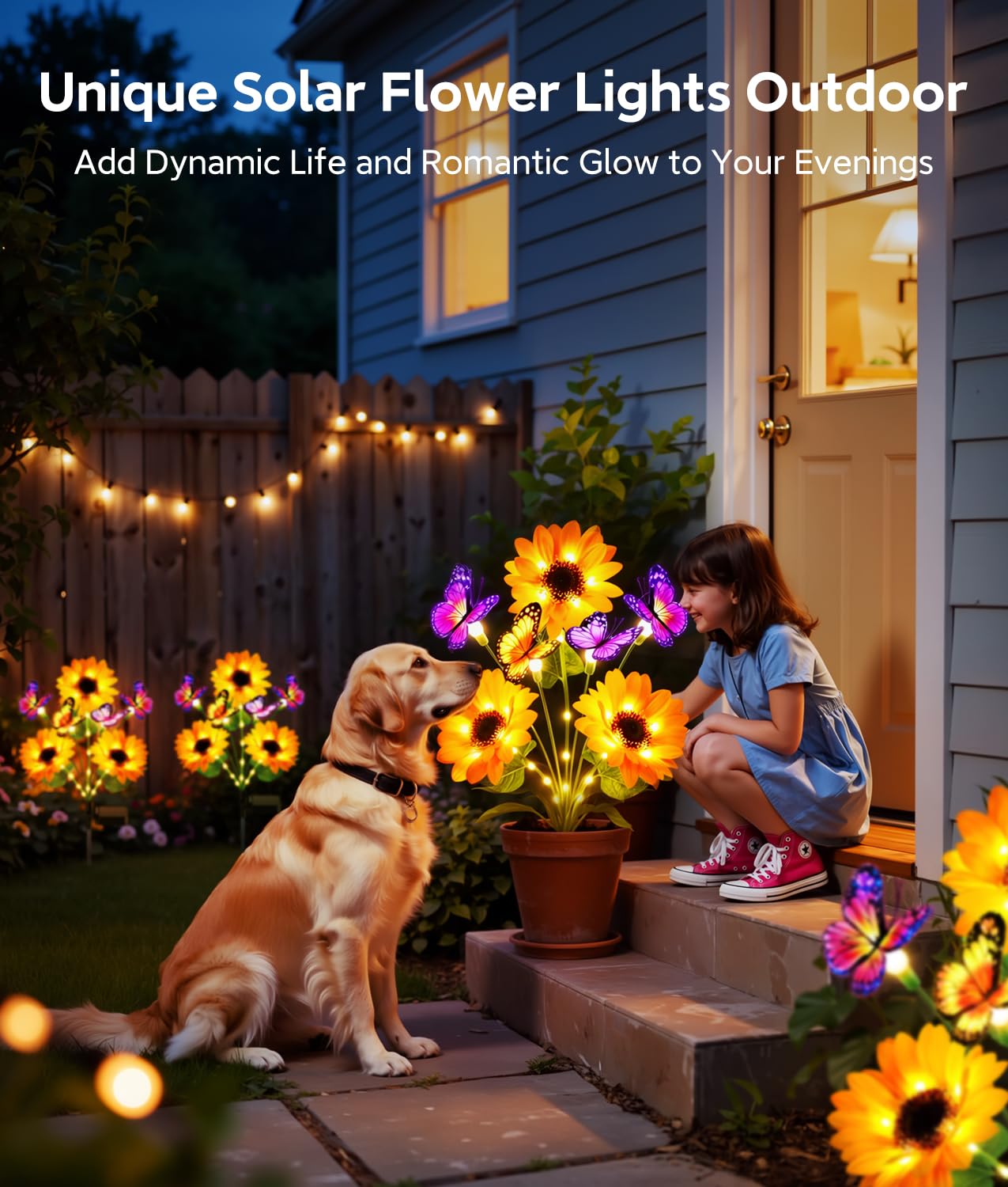 Solar-Gartenleuchten für Außen – Flower Photography Led Lighting Pack Bewertung und Preis
