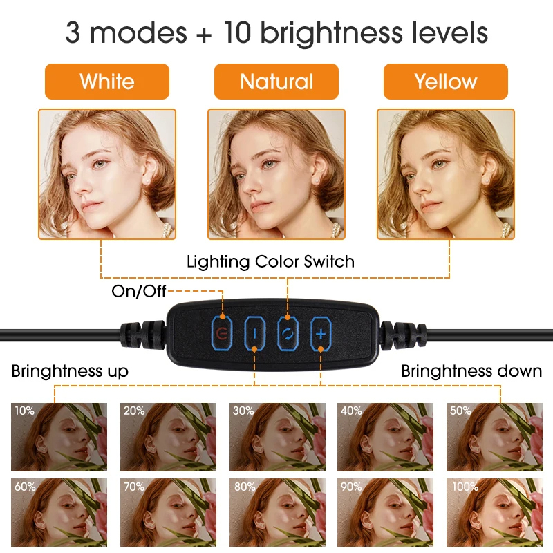 10-Zoll-LED-Selfie-Ringlicht,  – Photography Lighting Circle Bewertung und Preis